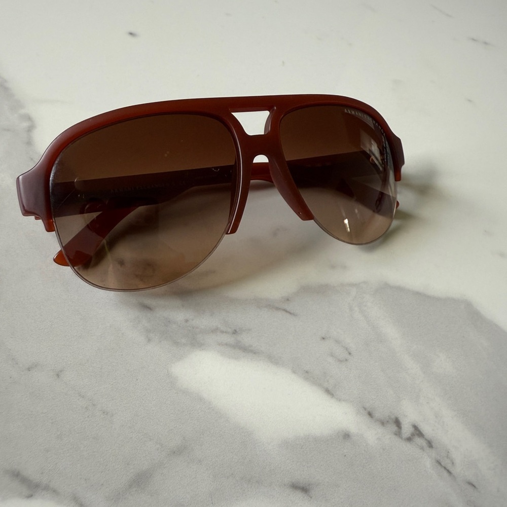 *SOLD* Armani Exchange Aviator Sunglasses 4019s 8081/13 58 15 140 3N Brown